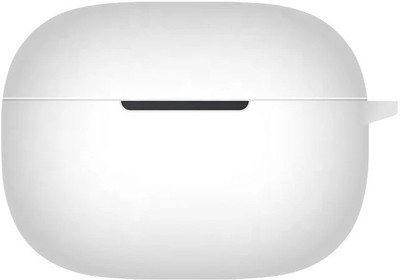 CRUIC Silicone Velcro Earbuds Case For realme Buds T200 Lite Silicone Case Cover(White)