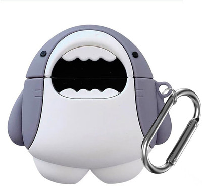 Anvique Silicone Press and Release Earbuds Case For Samsungg Buds Core Silicone Case Cover(Samsung Galaxy Core & Shark)