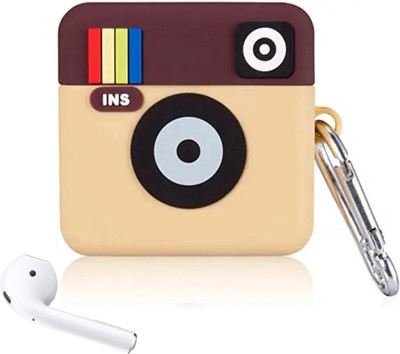 Gadgetshor Silicone Pull String Headphone Case For Apple Airpods 1st Generation, Apple Airpods 2nd Generation(Beige)