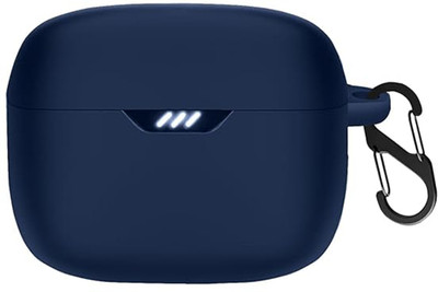 KANSOL Silicone Velcro Earbuds Case For JBL Tune 245NC(Blue)