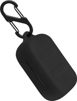 KANSOL Silicone Velcro Earbuds Case For Skullcandy DIME 3(Black)