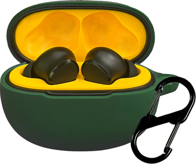 DeepZstore Silicone Pull String Earbuds Case For Realme Buds T110(Green)
