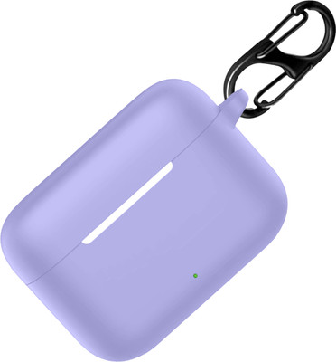 Stynox Silicone Velcro Earbuds Case For Realme Buds T200 Silicone Case Cover(Purple)