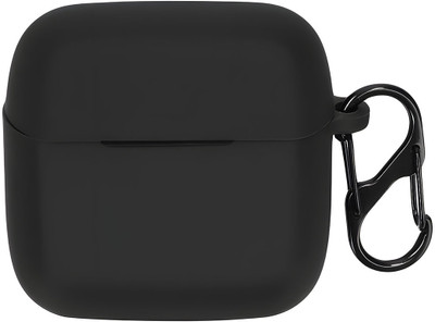 KANSOL Silicone Velcro Earbuds Case For Skullcandy Mod True(Black)