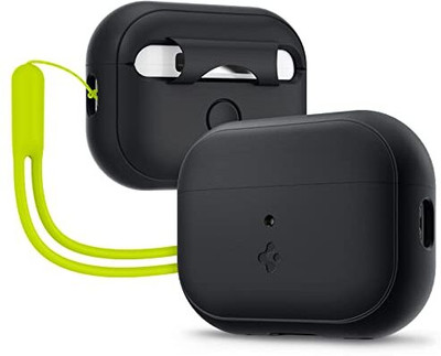 Spigen Silicone Pull String Headphone Case For Apple Airpods Pro 2nd Generation(Black)
