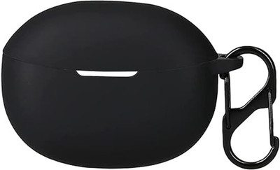 KANSOL Silicone Velcro Earbuds Case For Realme Buds Air 3 Neo(Black)