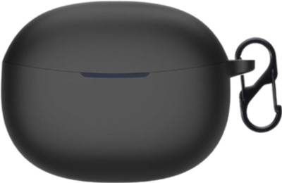 WELCROS Silicone Press and Release Earbuds Case For vivo TWS 3e buds, iQOO TWS 1e(Black)