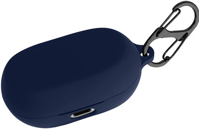 KANSOL Silicone Velcro Earbuds Case For Jabra Elite 7 Pro Earbuds/Elite 7 Active(Blue)