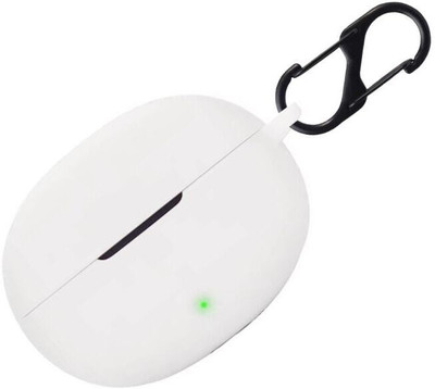 SUNGROW Silicone Press and Release Earbuds Case For Realme Buds Air 5(White realme Buds Air 5 Case Cover)