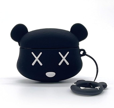 ZAGART Silicone Press and Release Headphone Case For Apple Airpods Pro 2nd Generation(For AirPods Pro (2nd Generation) (2022) / AirPods Pro 2 (2022) Black Bear)