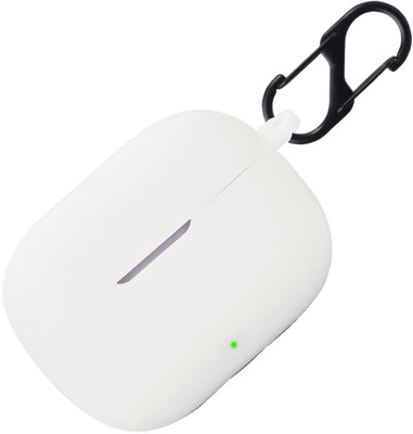 WELCROS Silicone Press and Release Earbuds Case For realme buds T200 lite(White)