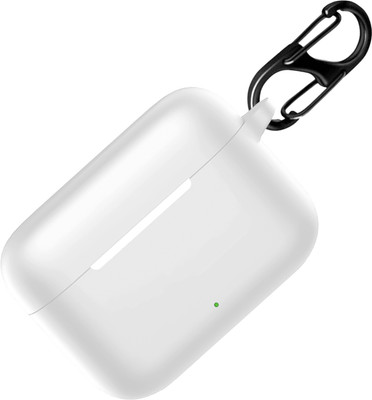 Stynox Silicone Velcro Earbuds Case For Realme Buds T200 Silicone Case Cover(White)