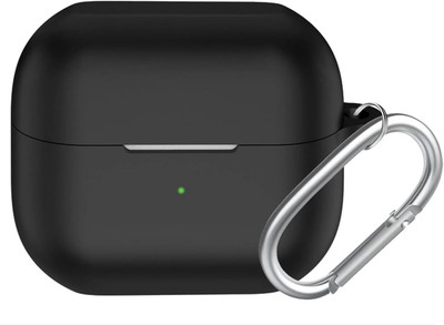 REIOX Silicone Latch Earbuds Case For Buds 3 & 3 Pro Soft Silicone Case Cover(Black)