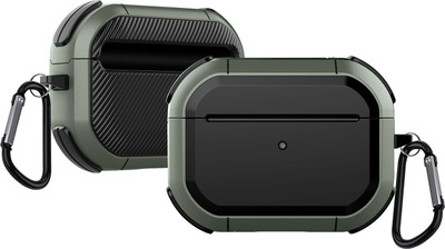 Gripp Silicone Press and Release Headphone Case For Apple AirPods Pro (1st Generation)(Green)