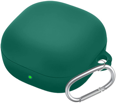 Anvique Silicone Press and Release Earbuds Case For Silicone Case Cover For Samsungg galaxy Buds Core(Green)