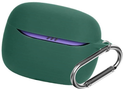 CRUIC Silicone Press and Release Earbuds Case For Jbl Tune Beam 2 Silicone Case Cover(Green)