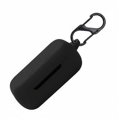 KANSOL Silicone Velcro Earbuds Case For Skullcandy Dime(Black)