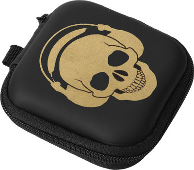 Flipkart SmartBuy Leather Zipper Headphone Case For Universal(Black)
