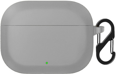 WELCROS Silicone Press and Release Earbuds Case For OnePlus Nord Buds 3r(Grey)