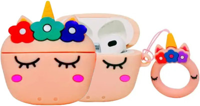 Gadgetshor Silicone Pull String Headphone Case For Apple Airpods 3rd Generation(Pink Unicorn)