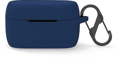 KANSOL Silicone Velcro Earbuds Case For Jabra Elite 5(Blue)