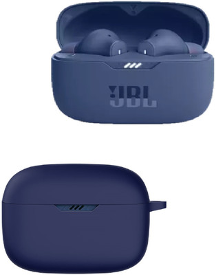 iSay Silicone Press and Release Headphone Case For JBL Tune 230NC TWS(MIDNIGHT BLUE)