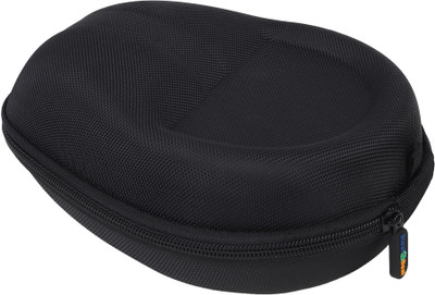 Flipkart SmartBuy Polyester Zipper Headphone Case For Universal(Black)