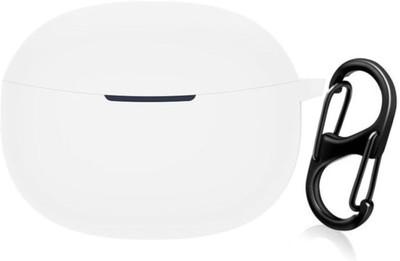 Anvique Silicone Velcro Earbuds Case For VIVO 3e Case Compatible(Silicone Case Cover Compatible with Vivoo Tws 3e Buds, White)