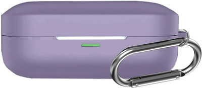 REIOX Silicone Press and Release Earbuds Case For Realme Buds Air 7 Soft Silicone Case Cover(Lavender Purple)