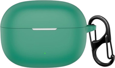 StyleOxx Silicone Press and Release Earbuds Case For Silicone Case Cover for Realmee Buds T200 Litee(Green)
