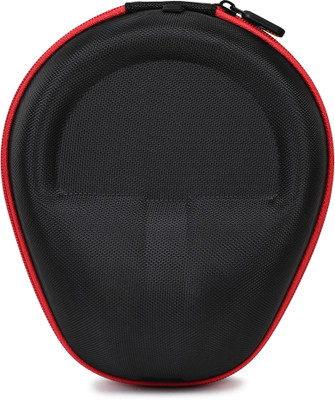 Flipkart SmartBuy Nylon Zipper Headphone Case For Universal(Black, Red)