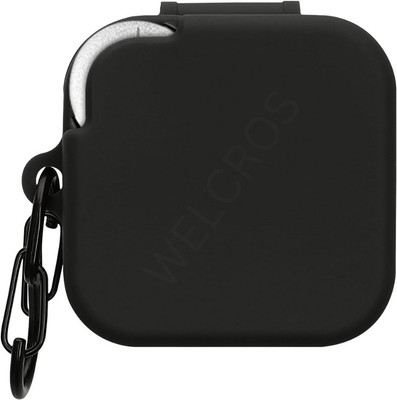 WELCROS Silicone Press and Release Earbuds Case For CMF by Nothing Buds Pro 2(Case Cover For CMF by Nothing Buds Pro 2 Black)