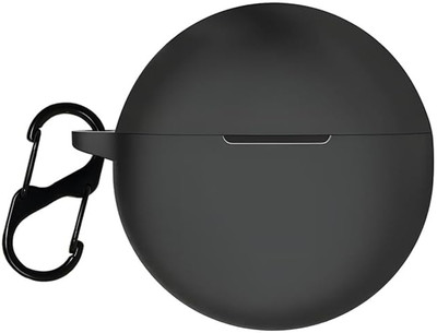 KANSOL Silicone Velcro Earbuds Case For Oppo Enco Buds 2 / Enco Air 2i case Cover 2022(Black)