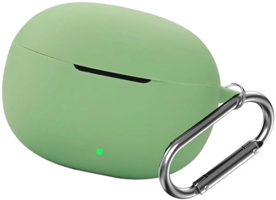 REIOX Silicone Velcro Earbuds Case For vivo tws 3e buds, iQOO TWS 1e Silicone Case Cover(Matcha Green)