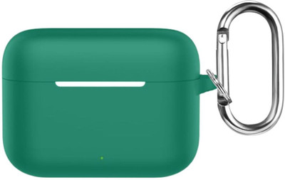 StyleOxx Silicone Press and Release Earbuds Case For Silicone Case Cover For Realmee Buds T200(Green R)