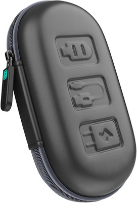 AirCase Nylon Zipper Headphone Case For Universal(Black, Grey)