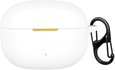 Anvique Silicone Press and Release Earbuds Case For Silicone Case Cover for Realmee Buds T200X (2025)(White)