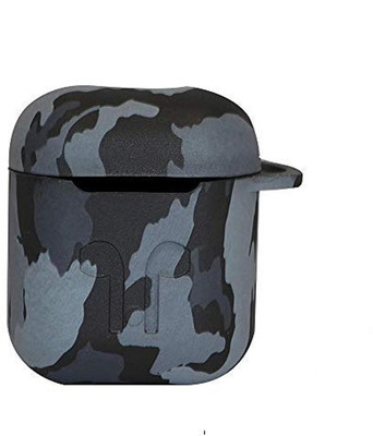 J Silicone Press and Release Headphone Case For Apple Airpods 1st Generation, Apple Airpods 2nd Generation(Camouflage Grey)