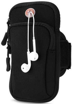 HOJI Silicone Velcro, Zipper, Pull String Headphone Case For Universal(Black)