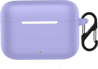 Geggal Silicone Press and Release Earbuds Case For Realme Buds T200 Soft Silicone Case Cover(Dreamy Purple)
