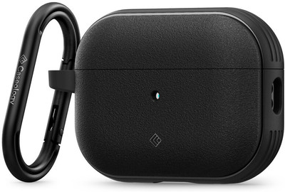 Caseology by Spigen Plastic Press and Release Headphone Case For Apple Airpods Pro 2nd Generation(Matte Black)