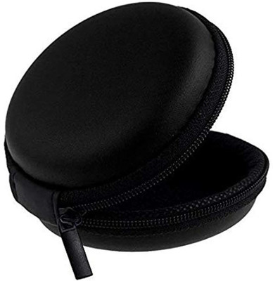 ABlue Clipper Polyester Zipper Headphone Case For Universal(Black)