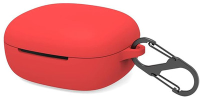 KANSOL Silicone Velcro Earbuds Case For JBL Live Pro + / JBL Live Pro Plus(Red)