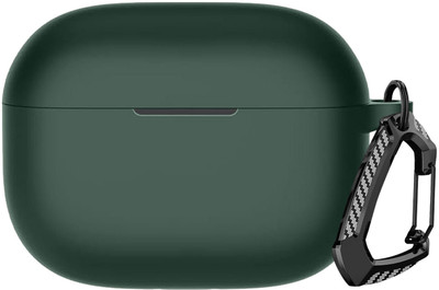 Anvique Silicone Press and Release Earbuds Case For Silicone Case Cover For Realmee Buds T310(Green)