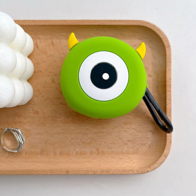 ValenteStore Silicone Press Stud Earbuds Case For Samsung Galaxy Buds Live(Green Single Eye)