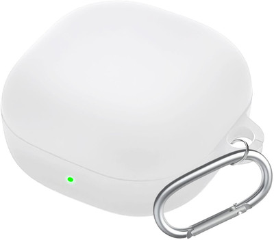 Anvique Silicone Press and Release Earbuds Case For Silicone Case Cover For Samsungg galaxy Buds Core(White)