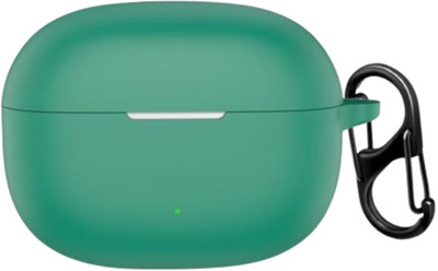 Auronix Silicone Press and Release Earbuds Case For Silicone Case Cover for Realmee Buds T200X(Green)