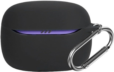 REIOX Silicone Press and Release Earbuds Case For Jbl Tune Buds 2 Silicone Case Cover(Black)