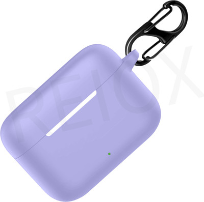 REIOX Silicone Velcro Earbuds Case For realme Buds T200(Purple)