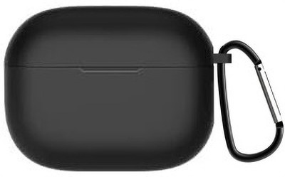 KHR Silicone Press and Release Headphone Case For Realme Buds T300(Black)